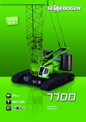 Crawler cranes - Lattice boom Sennebogen 7700