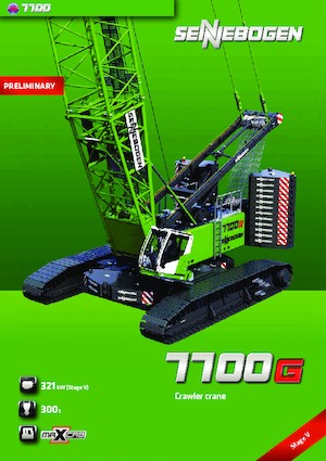 Crawler cranes - Lattice boom Sennebogen 7700G