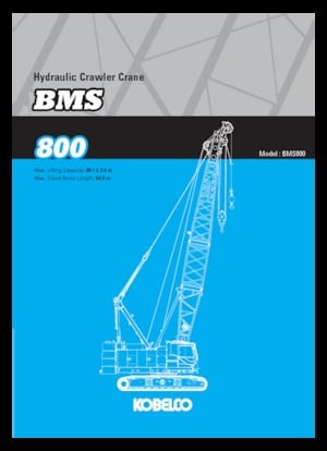 Crawler cranes - Lattice boom Kobelco BMS800