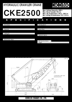 Paletli vinçler - kafes patlaması Kobelco CKE 2500