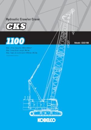 Crawler cranes - Lattice boom Kobelco CKS1100