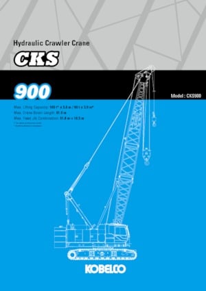 Crawler cranes - Lattice boom Kobelco CKS900