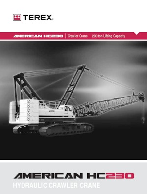 Crawler cranes - Lattice boom TEREX CRANES HC 230