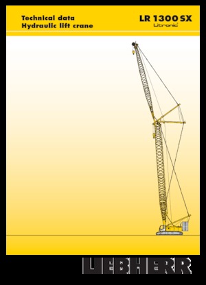 Crawler cranes - Lattice boom Liebherr LR 1300 SX