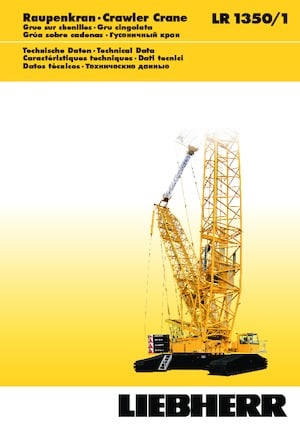 Crawler cranes - Lattice boom Liebherr LR 1350/1