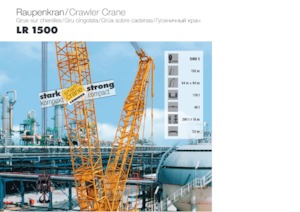 Crawler cranes - Lattice boom Liebherr LR 1500
