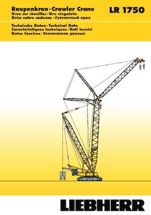 Crawler cranes - Lattice boom Liebherr LR 1750