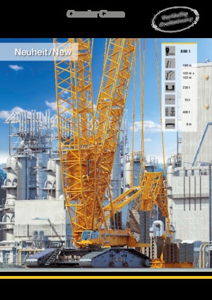 Paletli vinçler - kafes patlaması Liebherr LR 1800-1.0