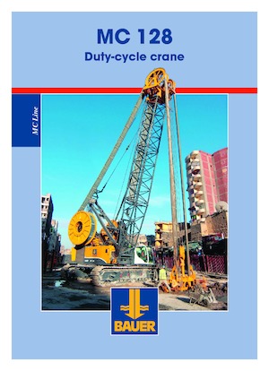 Crawler cranes - Lattice boom BAUER Group MC 128