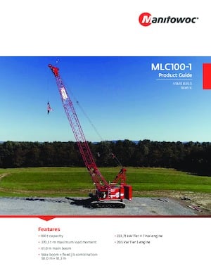 Crawler cranes - Lattice boom Manitowoc MLC100-1