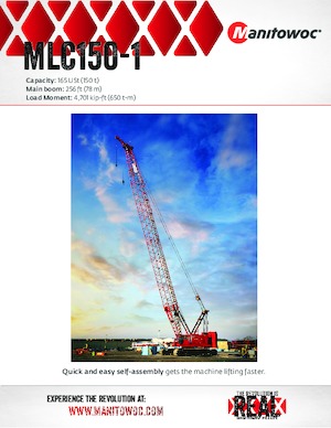 Crawler cranes - Lattice boom Manitowoc MLC150-1