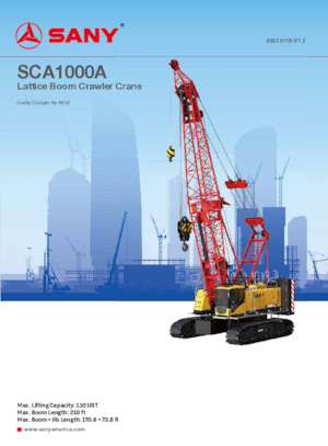 Crawler cranes - Lattice boom Sany SCA1000A