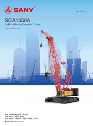 Crawler cranes - Lattice boom Sany SCA1350A