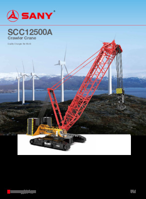 Crawler cranes - Lattice boom Sany SCC12500A