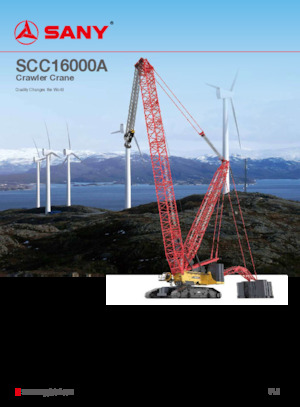 Crawler cranes - Lattice boom Sany SCC16000A
