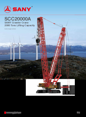 Crawler cranes - Lattice boom Sany SCC20000A