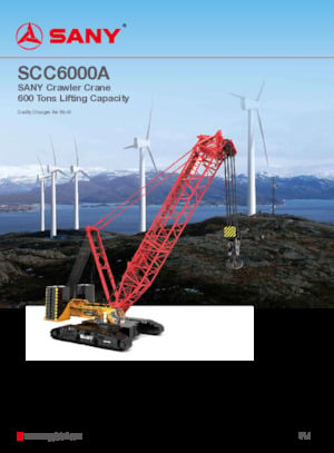 Crawler cranes - Lattice boom Sany SCC6000A