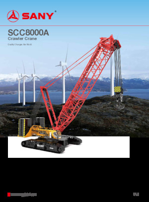 Crawler cranes - Lattice boom Sany SCC8000A