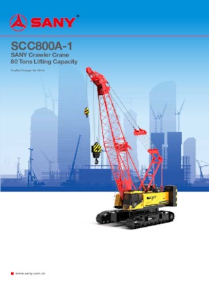 Crawler cranes - Lattice boom Sany SCC800A-1