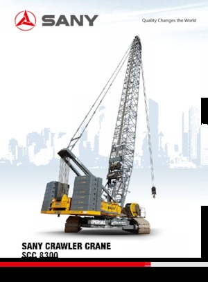 Crawler cranes - Lattice boom Sany SCC8300