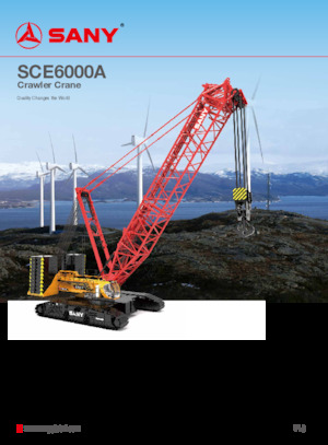 Crawler cranes - Lattice boom Sany SCE6000A