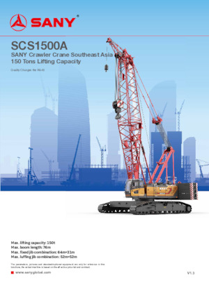 Paletli vinçler - kafes patlaması Sany SCS1500A