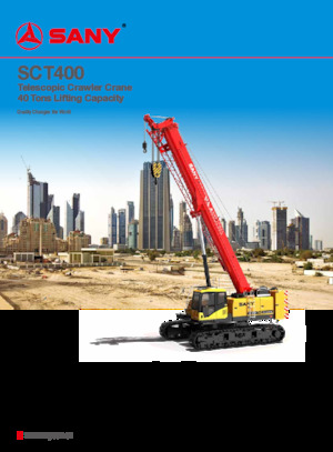 Crawler cranes - Lattice boom Sany SCT400