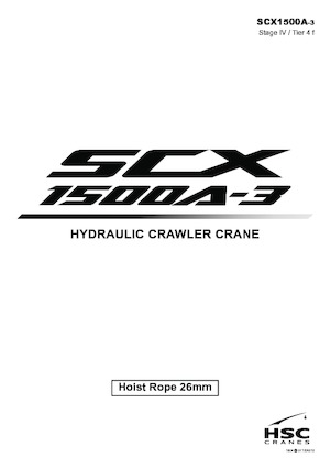 Crawler cranes - Lattice boom Hitachi Sumitomo SCX1500A-3