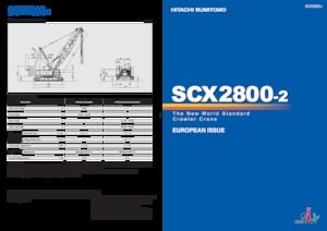Paletli vinçler - kafes patlaması Hitachi Sumitomo SCX2800-2