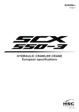 Crawler cranes - Lattice boom Hitachi Sumitomo SCX550-3