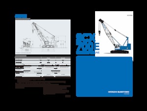 Crawler cranes - Lattice boom Hitachi Sumitomo SCX700E