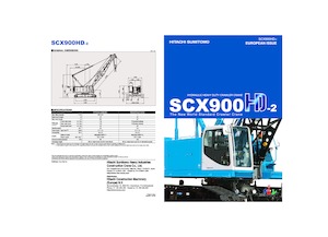 Paletli vinçler - kafes patlaması Hitachi Sumitomo SCX900HD-2