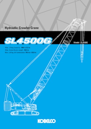 Crawler cranes - Lattice boom Kobelco SL4500G