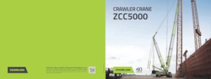 Crawler cranes - Lattice boom Zoomlion ZCC5000