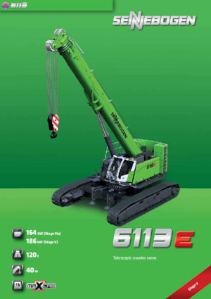 Crawler cranes - Telescopic boom Sennebogen 6113E