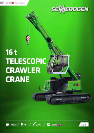 Crawler cranes - Telescopic boom Sennebogen 613E
