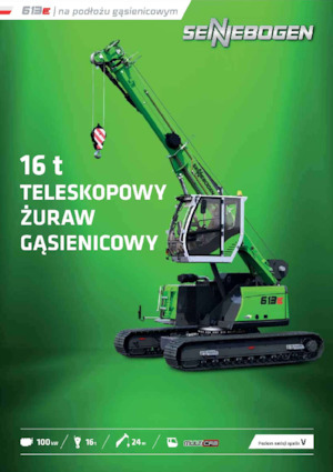 Crawler cranes - Telescopic boom Sennebogen 613E