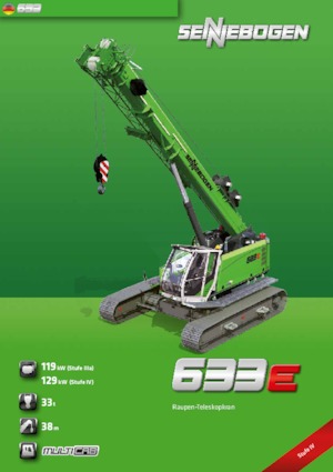 Crawler cranes - Telescopic boom Sennebogen 633 R