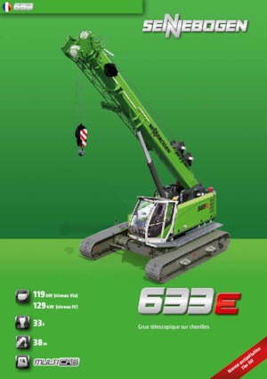 Crawler cranes - Telescopic boom Sennebogen 633 R
