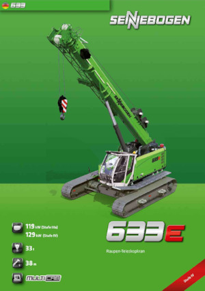 Crawler cranes - Telescopic boom Sennebogen 633E