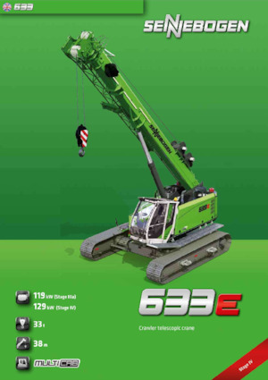 Crawler cranes - Telescopic boom Sennebogen 633E