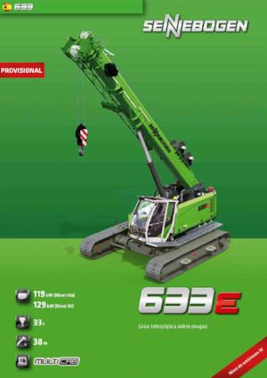 Crawler cranes - Telescopic boom Sennebogen 633E