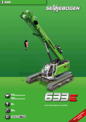 Crawler cranes - Telescopic boom Sennebogen 633E