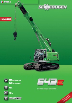 Crawler cranes - Telescopic boom Sennebogen 643 R