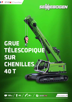 Crawler cranes - Telescopic boom Sennebogen 643E
