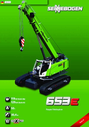 Crawler cranes - Telescopic boom Sennebogen 653 R