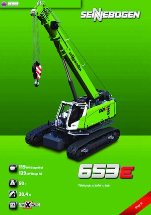 Paletli vinçler - teleskopik bom Sennebogen 653 R