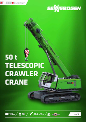 Crawler cranes - Telescopic boom Sennebogen 653E