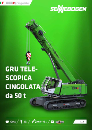Crawler cranes - Telescopic boom Sennebogen 653E