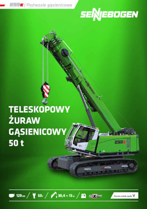 Crawler cranes - Telescopic boom Sennebogen 653E